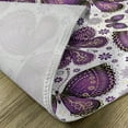 thumbnail image 5 of Ambesonne Natural Place Mats Set of 4, Butterflies with Paisley, Standard Size, Purple White Lilac, 5 of 6