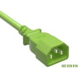 thumbnail image 2 of Cable Leader 18 AWG Computer Power Extension Cord (IEC320 C13 to IEC320 C14), Color UL Listed (6 Foot (1 Pack), Green), 2 of 4