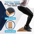 thumbnail image 3 of Riptale Cork Squat Wedge Block - 2 Pieces - Slant Board for Squats with Anti-Skid Top Grip and Non-Slip Bottom Strips - Carry Bag for Easy Portability - Sturdy Slant Board for Calf Stretching, 3 of 7