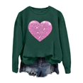 thumbnail image 3 of Mode Femme Décontractée Couleur Unie Ample Manches Longues Imprimé Lettre Col Rond Chandail à Capuchon 2t Fermeture à Glissière Chandail à Capuchon Fille Chandail à Capuchon Deux Pièces Robe Chandail Français Doublée Veste Femme Décontractée Chaude Hauts Femme, 3 of 4