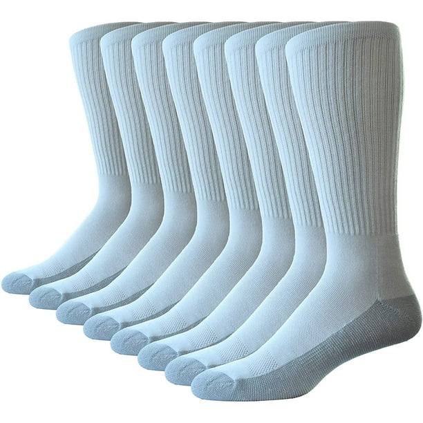 Casual Garb Casual Garb Mens Crew Socks 8 Pair Pack Moisture Wicking Socks Crew Work Socks For