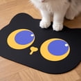 thumbnail image 6 of Cat Shaped Pet Food Mat for Floors, Cute Animal Prints Feeding Mats Non-Slip Floors Absorbent, for Cats Dogs Bowl and Water Dispenser C, 6 of 6