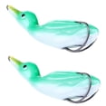 thumbnail image 1 of 2 Piezas Señuelos de 10,5 Cm / 4,13 Pulgadas Cebo Aparejos Señuelo Suave Verde Macarena Pato Cebo blando, 1 of 7