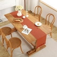 thumbnail image 2 of suxuMhao Tassels Table Runner, Orange 33x122cm - Polyester Table Runner, Thin Table Runner, Rustic Table Runner, Decorative Table Runner for Home, 2 of 4