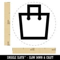 thumbnail image 2 of Purse Outline Shopping Self-Inking Rubber Stamp Ink Stamper - Blue Ink - Medium 1 Inch, 2 of 7