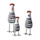 thumbnail image 5 of Juego de 3 figuras decorativas de pollo de madera, esculturas modernas de animales, estatuas para decoración de alféizares de ventanas, hogar, etc., 5 of 9