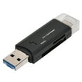 thumbnail image 4 of High Speed Multifunctional 3 in 1 Type C Micro USB Card Reader for Mobile Phone Computer SD TF Card Black White, 4 of 7