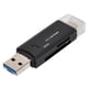 thumbnail image 2 of Nuevo lector de tarjetas Micro USB multifuncional 3 en 1 tipo C transmisión de alta velocidad (negro), 2 of 8