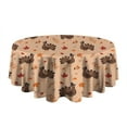 thumbnail image 5 of Happy Thanksgiving Day Round Tablecloth 60" X 60",Wrinkle Wipeable Table Cloth for Kitchen Dining Room Picnic Patio Party, 5 of 6