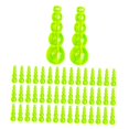 thumbnail image 4 of de 50 Uds de cuentas de pesca apiladas, Señuelos de Pesca, aparejos para perca, trucha, Walleye Verde claro Cola Cuentas de pesca apiladas, 4 of 8