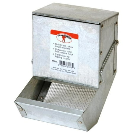 Miller Manufacturing 5in Galvanized Rabbit Feeder Af5sl Walmart