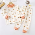 thumbnail image 2 of TOWED22 Pajamas for Boys Girls Graphic Rocket Space 2-Piece PJs Long Sleeve Sets Sleepwear 3 6 9 12 18 24 Months 2t 3t 4t 5t 6t 7t 8t 9t(Orange,12-18 M), 2 of 9