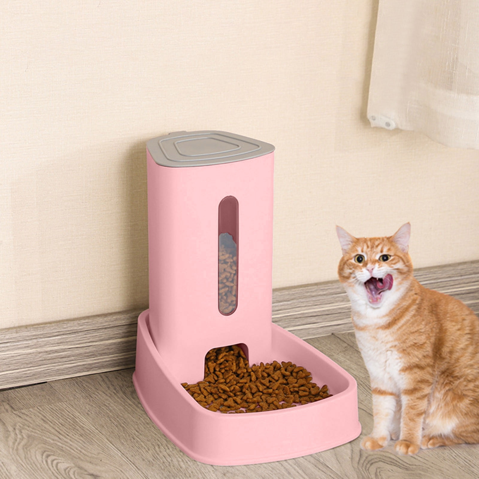Automatic Cat Dog Feeder and Water Dispenser Material Large Capacity Indoor Pet Feeding System