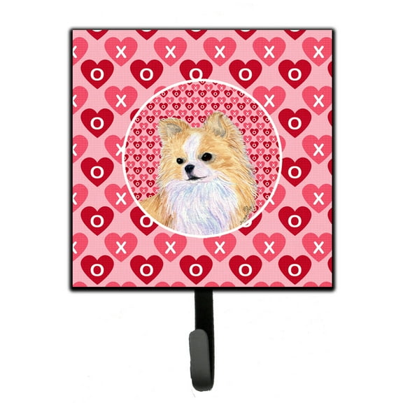 Carolines Treasures SS4473SH4 Chihuahua Hearts Love and Valentines Day Portrait Leash or Key Holder Single Hook