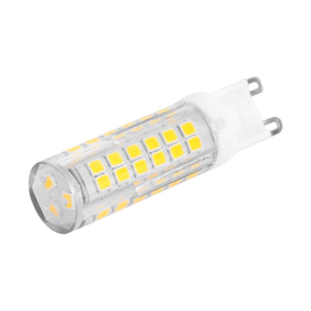 Lámpara 5 uds bombilla LED G9 foco de bombilla de maíz reemplazar halógena (blanco cálido)