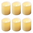 thumbnail image 1 of Lumabase 81106 Battery Operated Mini Pillar Candles, Amber - 6 Count, 1 of 1