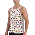thumbnail image 2 of Xecao Tulips Flowers Men's Tank Top Workout Quick Dry Sleeveless Gym Jogging Muscle Shirts Summer Swim Beach Tops, 2 of 9