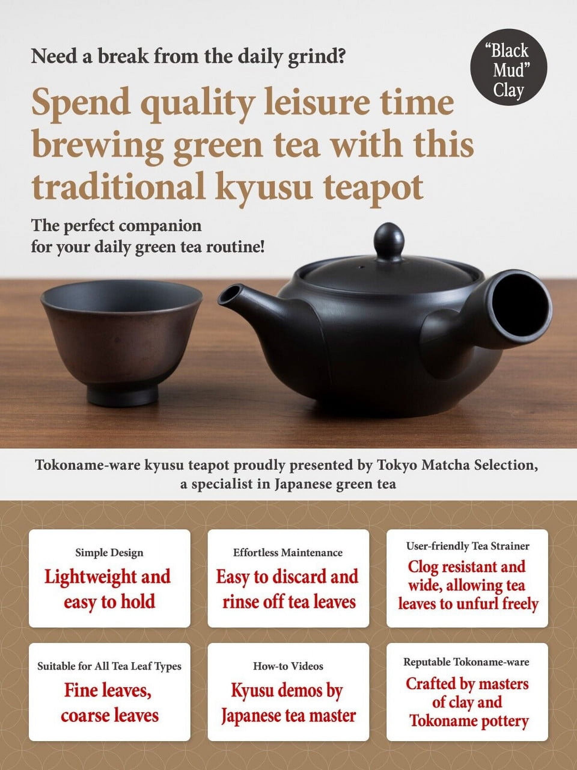Tokyo Matcha Selection Kyusu Teapot - Thumbnail 3