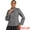 Gray, variant on Women's Classic Collar Double Breasted Winter Pea Coat Gray S