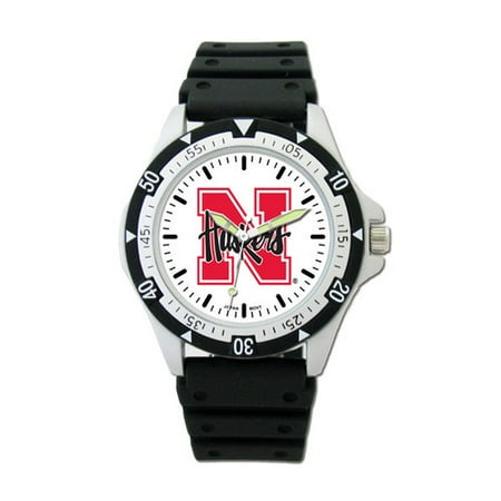 NCAA - Nebraska Cornhuskers Option Sport Watch with Rubber Strap