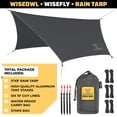 thumbnail image 2 of Lona impermeable para lluvia de camping Wise Owl Outfitters 3x3m, 2 of 9