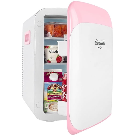 Classic 0.5 Cu. Ft. Pink Mini Fridge - 12-Can Capacity | Cooler/Warmer | Portable for Desks/Dorms | Quiet