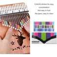thumbnail image 3 of YISITIAN Kalimba Sticker, Colorful Kalimba Scale Sticker Thumb Piano Key Stickers Musical Note Decoration for Beginner CA919-1302, 3 of 9