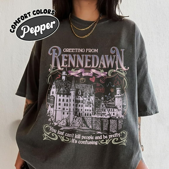 Villain Assistant Comfort Colors T-Shirt, Greeting From Rennedawn Shirt, Villain Lover Tee, Funny Gift For Romantasy Book Lover