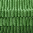 thumbnail image 5 of Soft Corduroy Striped Velvet Square Decorative Throw Pillow Cusion For Couch, 22" x 22", Green, 2 Pack, 5 of 6