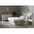 thumbnail image 3 of South Shore Step One King Platform Bed with Drawers, in Pure White, 3 of 12