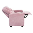 thumbnail image 5 of Suri Pink Kids Push Back Recliner Chair Footrest Cup Holder, 5 of 11