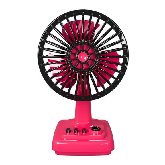 Retro Metal Desktop Fan USB Charging 3 Adjustable Speeds for Study Office