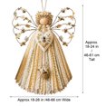 thumbnail image 3 of Luckky Angel Fabric Hanging DIY Kit,HandmadeAngel Ornament Craft Kit,Precut Fabrics & Buttons to Create Layered Wings,Christmas Tree Angel Doll for Rustic Farmhouse Christmas Home Decor, 3 of 8