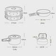 thumbnail image 2 of Lylong Compact Camping Cookware Set: Lightweight Pots, Kettle & Plates For Outdoor, 2 of 9