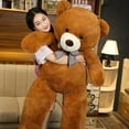 thumbnail image 3 of Recién llegado, oso de peluche de un tamaño, juguete de peluche relleno suave para niños, regalo de cumpleaños, 3 of 5