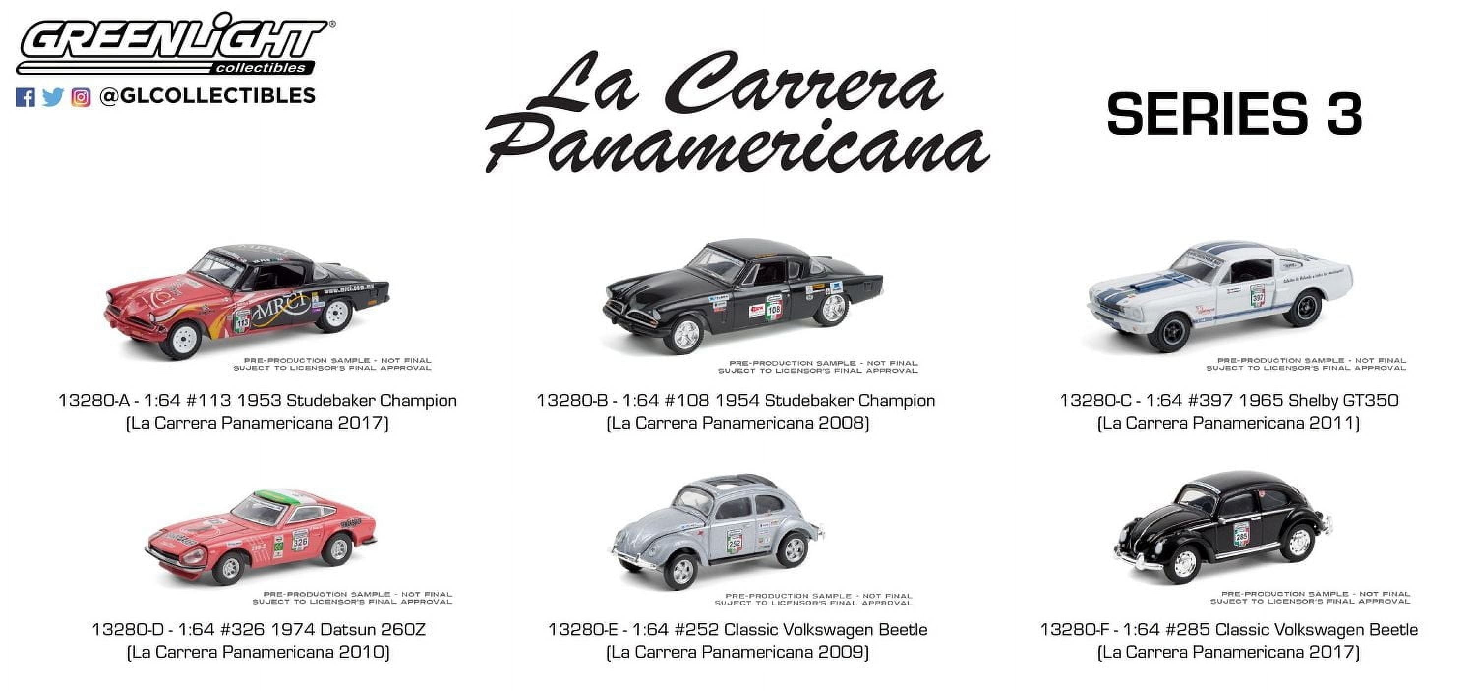1:64 GreenLight La Carrera Panamericana Die-Cast Véhicules Série 3