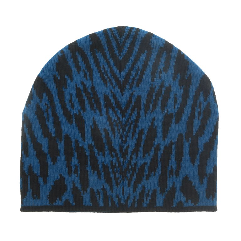 Roberto Cavalli Blue and Black Knitted Beanie Roberto Cavalli Hats for Men for sale | eBay main image 4