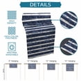 thumbnail image 6 of Nautical Striped Table Runner 48 Inches, Summer Coastal Ocean Navy Blue White Bed Runner Dresser Scarves Tabletop for Indoor Outdoor Parties/Ceremony/Banquet, 13" x 48", 6 of 9