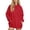Red, variant on NinXxx Unisex Pullover Hoodie Solid Color Casual Sweatshirt Jacket Hot Pink XXL