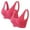 Watermelon Red, variant on Honeeladyy Full-Coverage Wirefree T-Shirt Bra 2PC Ladies Traceless Comfortable No Steel Ring Vest Breathable Gathering Bra Woman Underwear Halloween Gifts for Wife #Cf-XXXXL