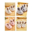 thumbnail image 6 of Otqutp Formal Footwear for Baby Girls Toddler Cute Autumn and Winter Slippers Flat Bottom Soft Warm and Comfortable Solid Color Cartoon Bunny Shape, 6 of 9