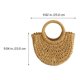 thumbnail image 2 of unbranded 1Ud Portátil De Paja Marrón Con Gran Capacidad Ideal Para Y Uso Diario, 2 of 6