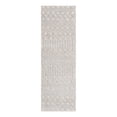 thumbnail image 3 of Unique Loom Outdoor Trellis Textured Collection Area Rug - Osage (2' x 6' Runner Grey/Gray), 3 of 7