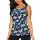 thumbnail image 1 of Fotbe Dinosaur Blusas Sin Mangas para Mujer – Estilo Casual, Corte Suelto, Slim-Fit, Cuello Redondo Deportivo, Tops de Verano para Gimnasio y Yoga-Large, 1 of 7