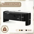 thumbnail image 7 of Lunale 41.73" End of Bed Storage Bench, Teddy Upholstered Storage Ottoman Benches for Bedroom, Black, 7 of 7
