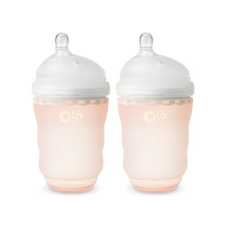 UPC: 0789185886448 | Olababy GentleBottle Silicone Baby Bottle – 8oz Coral 2-Pack