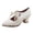A-White224, variant on Womens Heeled Shoes Closed Point Toe Lace Up Cutout Faux Leather Soft Vintage Elegant Summer Office Casual Sandals For Ladies