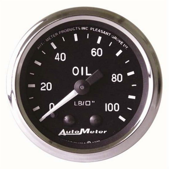 Auto Meter 201006 Cobra Mechanical Oil Pressure Gauge