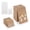 brown, variant on 200 Set Earring Cards with Bags, 2 Sizes, 200 Earring Display Holder Cards with 200 Bags, Cardboard Tags for Ear Stud Packaging, Necklace, Jewelry Selling, Black