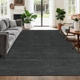 thumbnail image 5 of Memoryfield 8' x 10' Modern Area Rug, Washable Floor Cover, Non-Slip, Stain-Resistant Low-Pile Carpet for Living Room, Bedroom, Dining Room, Black, 5 of 6